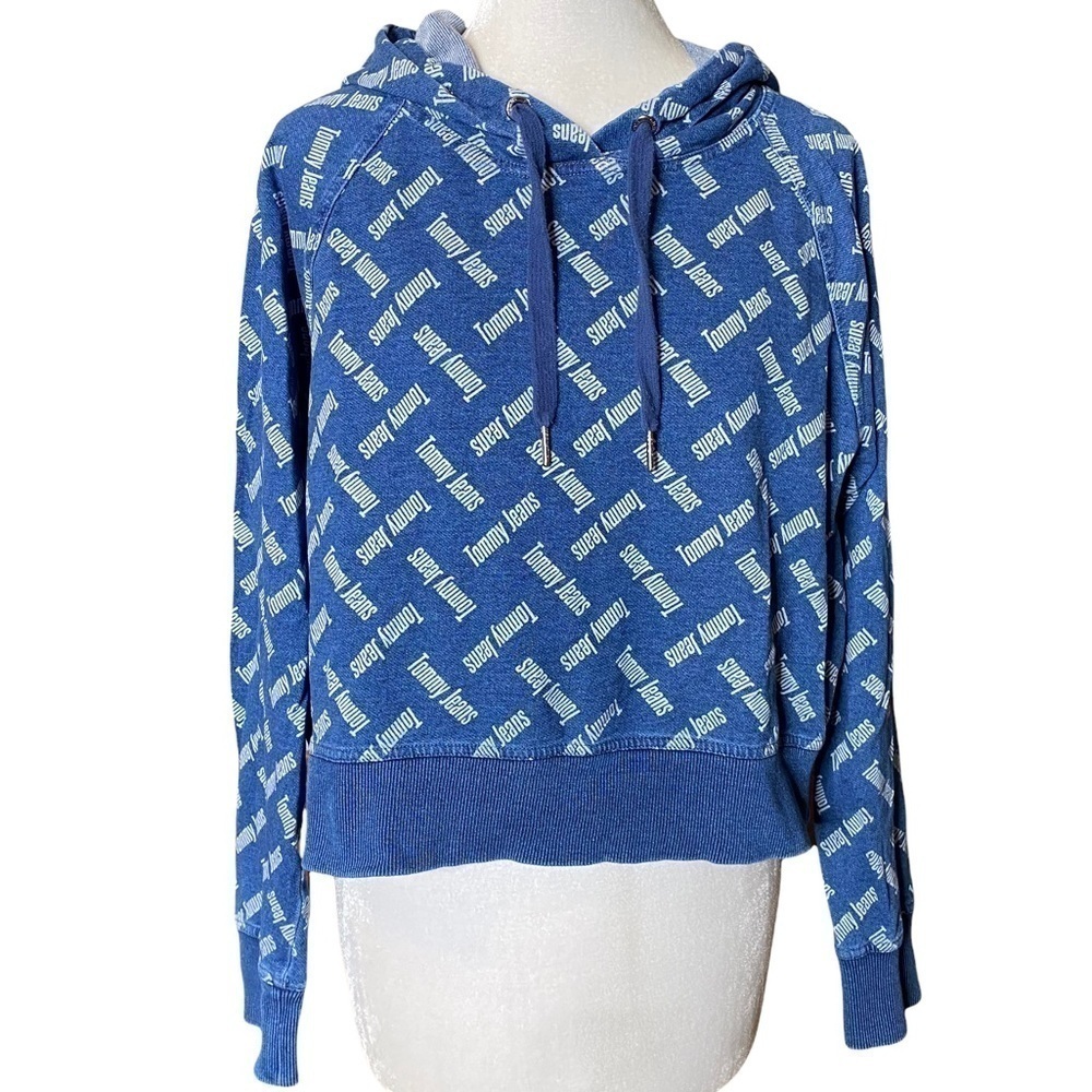 Tommy Jeans Cropped Hoodie. Size Medium